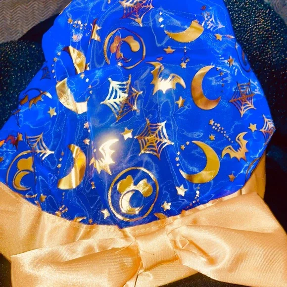 Official Disney Store Witch Hat Purple Sheer Metallic Gold Star Moon Bow SOLDOUT - Picture 7 of 11